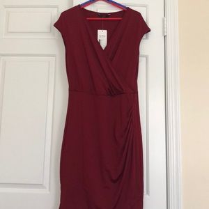 NWT Alofa Red Work Dress Medium